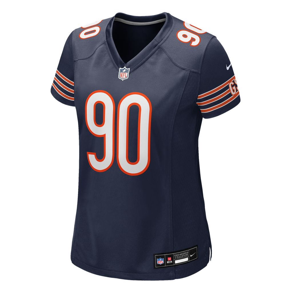 Women's Chicago Bears Neville Gallimore Nike Navy Team Game Jersey - Image 3