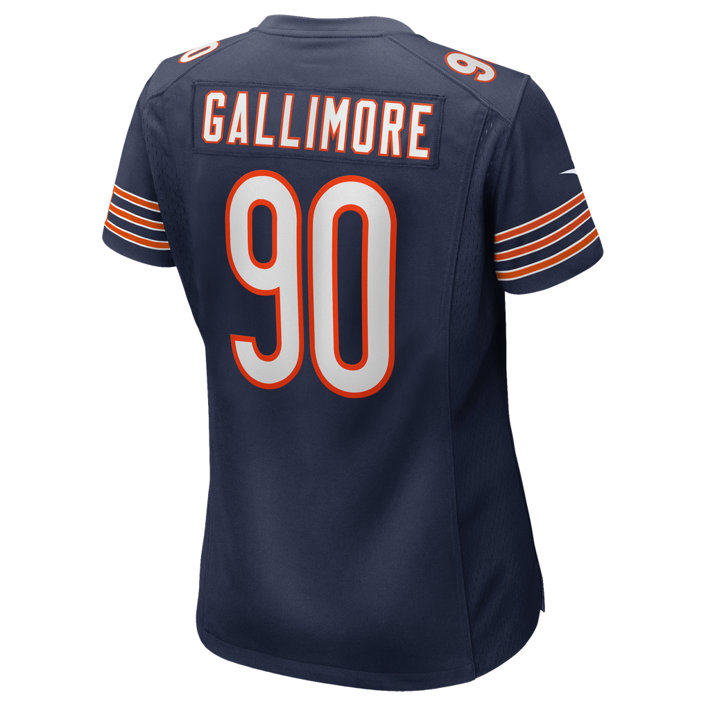 Women's Chicago Bears Neville Gallimore Nike Navy Team Game Jersey - Image 4