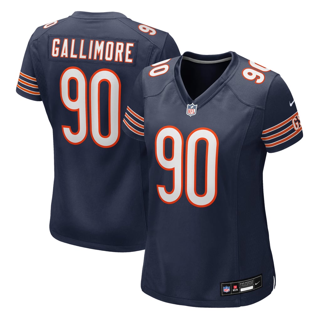 Women's Chicago Bears Neville Gallimore Nike Navy Team Game Jersey - Image 1