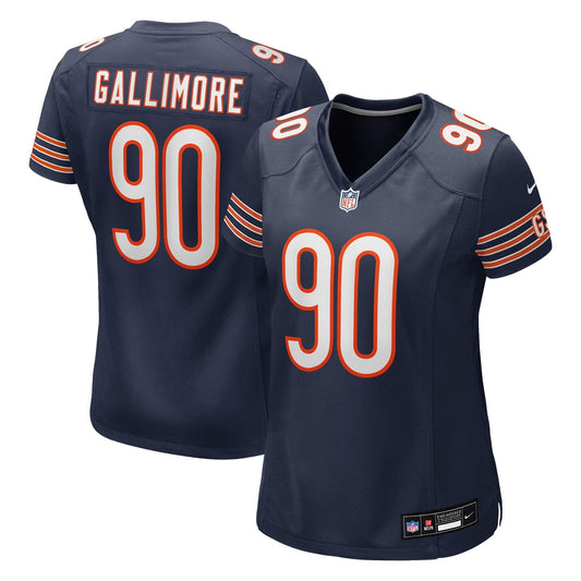 Women's Chicago Bears Neville Gallimore Nike Navy Team Game Jersey - Image 1