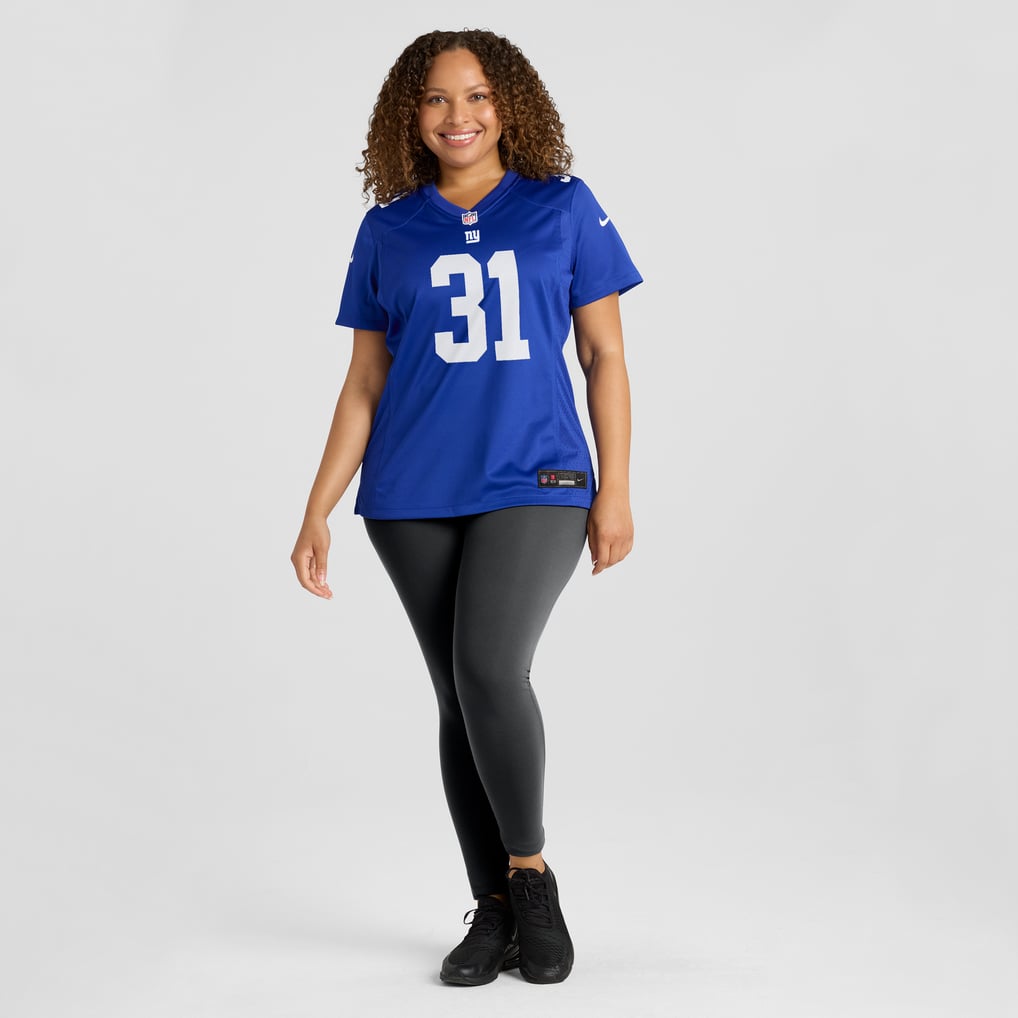 Women's New York Giants Nic Jones Nike  Royal Team Game Jersey - Image 7