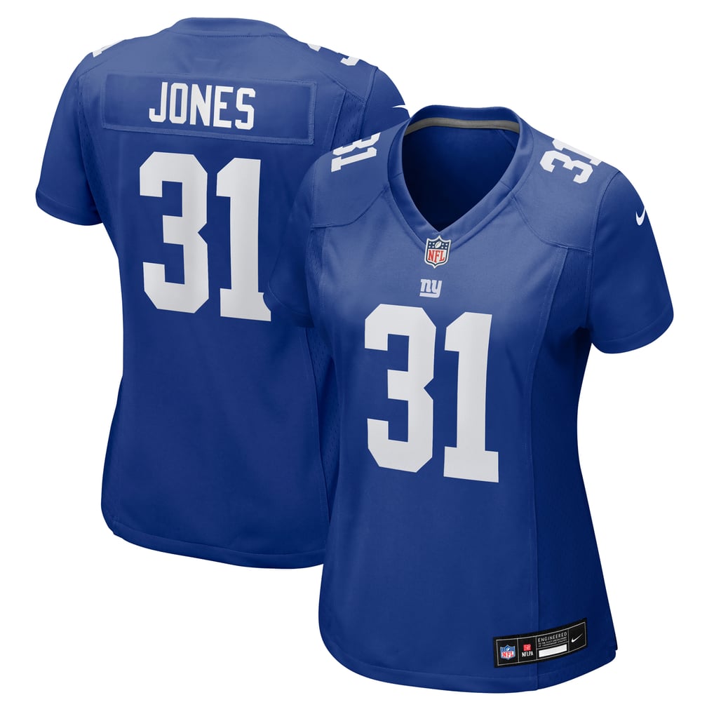 Women's New York Giants Nic Jones Nike  Royal Team Game Jersey - Image 1