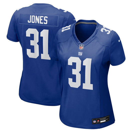Women's New York Giants Nic Jones Nike  Royal Team Game Jersey - Image 1
