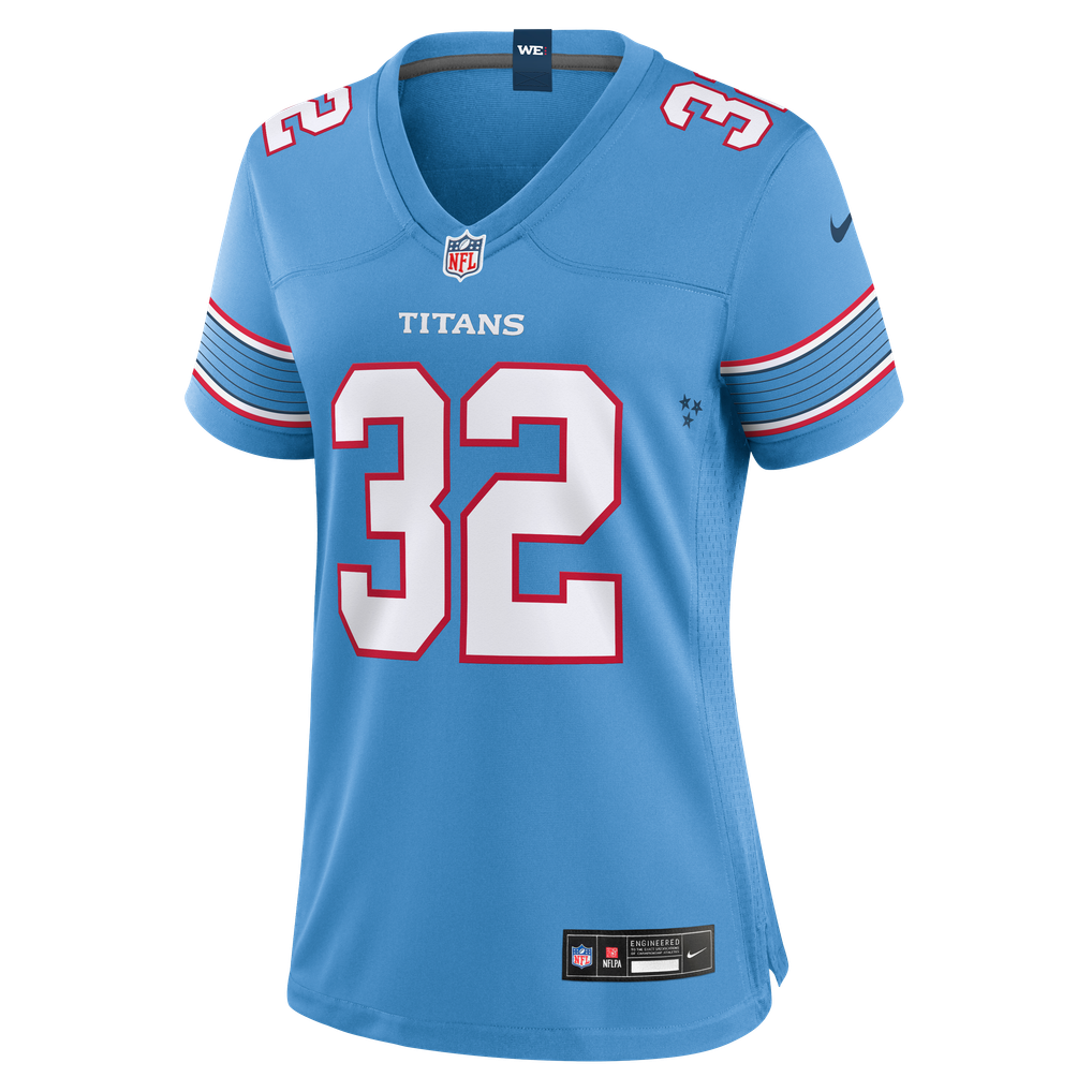 Women's Tennessee Titans Nicholas Singleton Nike Light Blue Team Game Jersey - Image 3