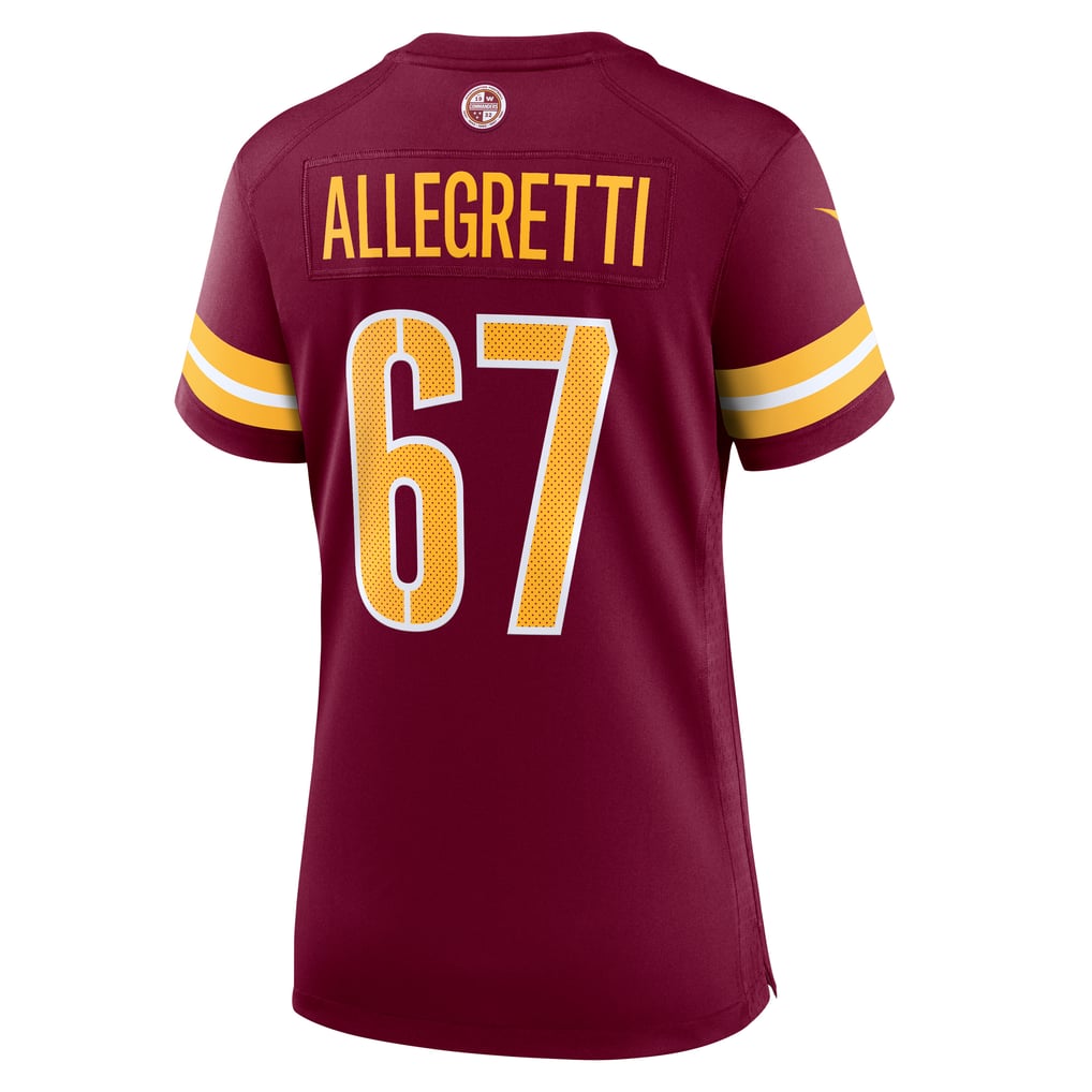 Women's Washington Commanders Nick Allegretti Nike  Burgundy  Game Jersey - Image 4