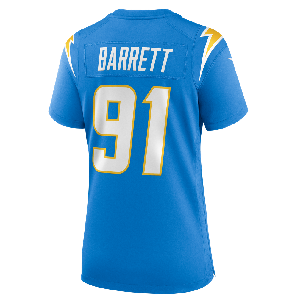 Women's Los Angeles Chargers Nick Barrett Nike  Powder Blue Team Game Jersey - Image 8