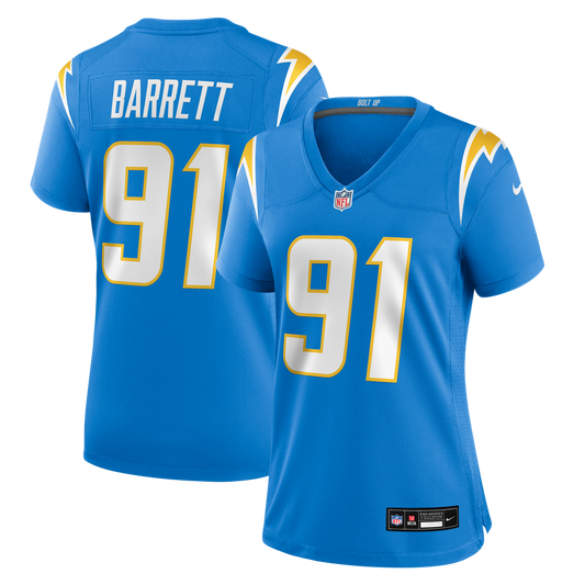 Women's Los Angeles Chargers Nick Barrett Nike  Powder Blue Team Game Jersey - Image 1