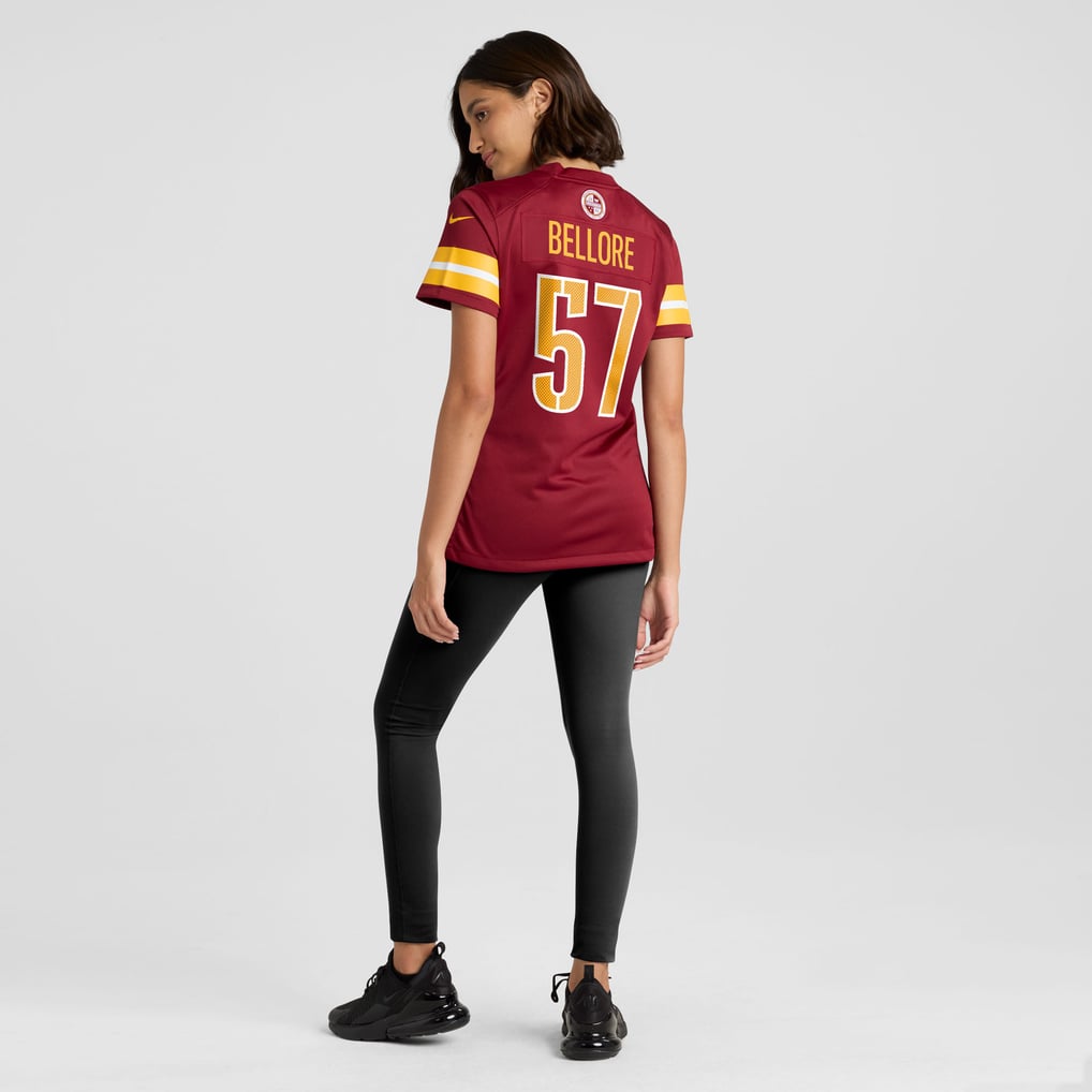 Women's Washington Commanders Nick Bellore Nike  Burgundy Team Game Jersey - Image 6