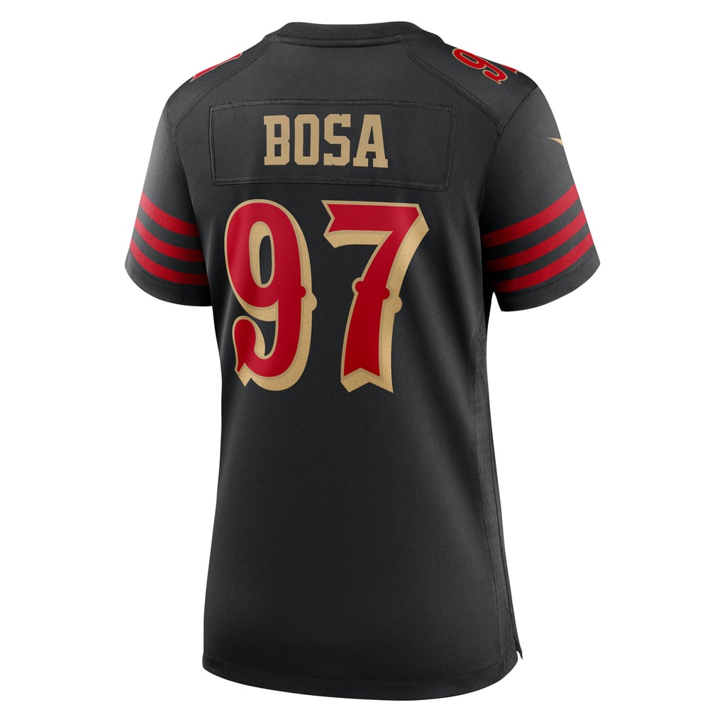 Women's San Francisco 49ers Nick Bosa Nike Black Rivalries Collection Game Jersey - Image 4