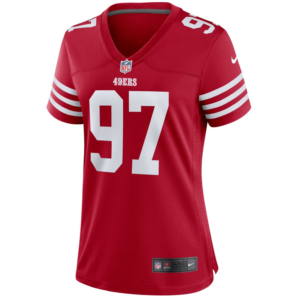 Women's San Francisco 49ers Nick Bosa Nike Scarlet Player Jersey - Image 3