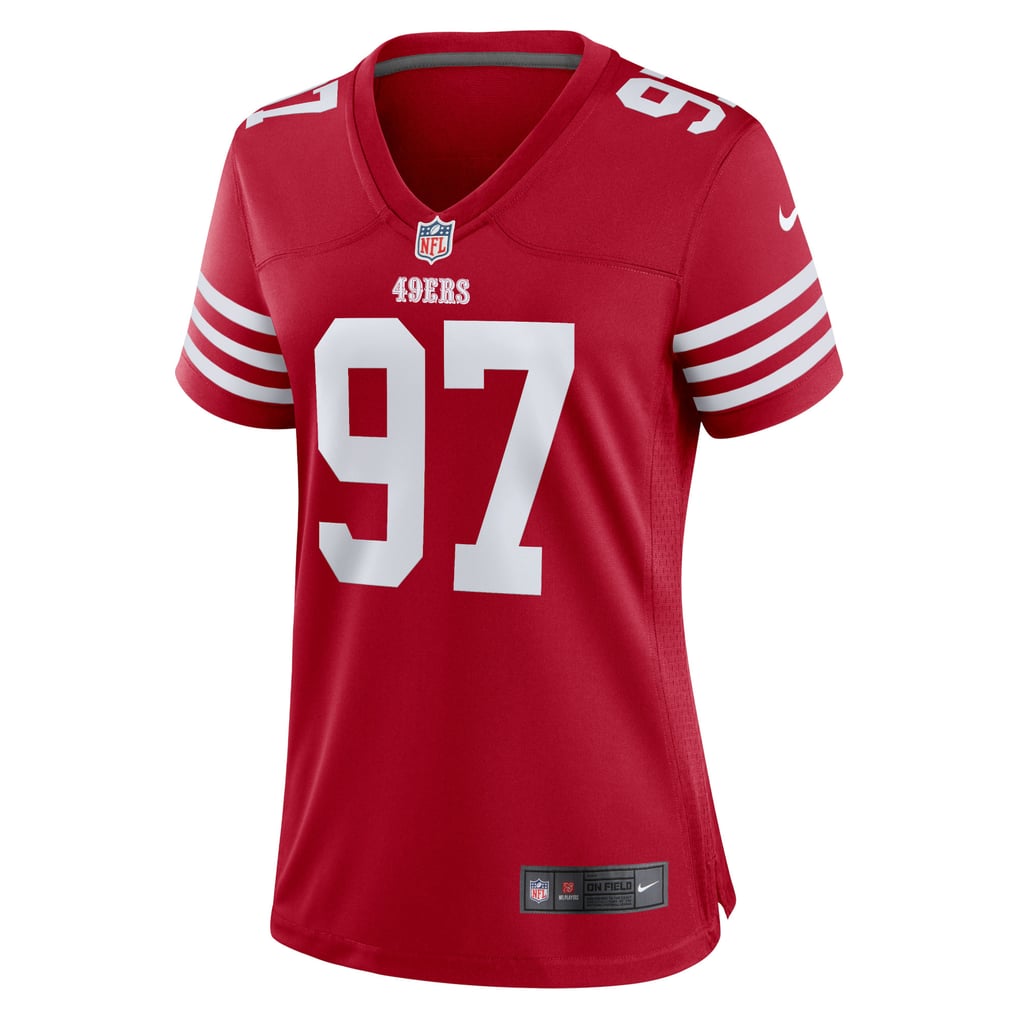 Women's San Francisco 49ers Nick Bosa Nike Scarlet Team Game Player Jersey - Image 3