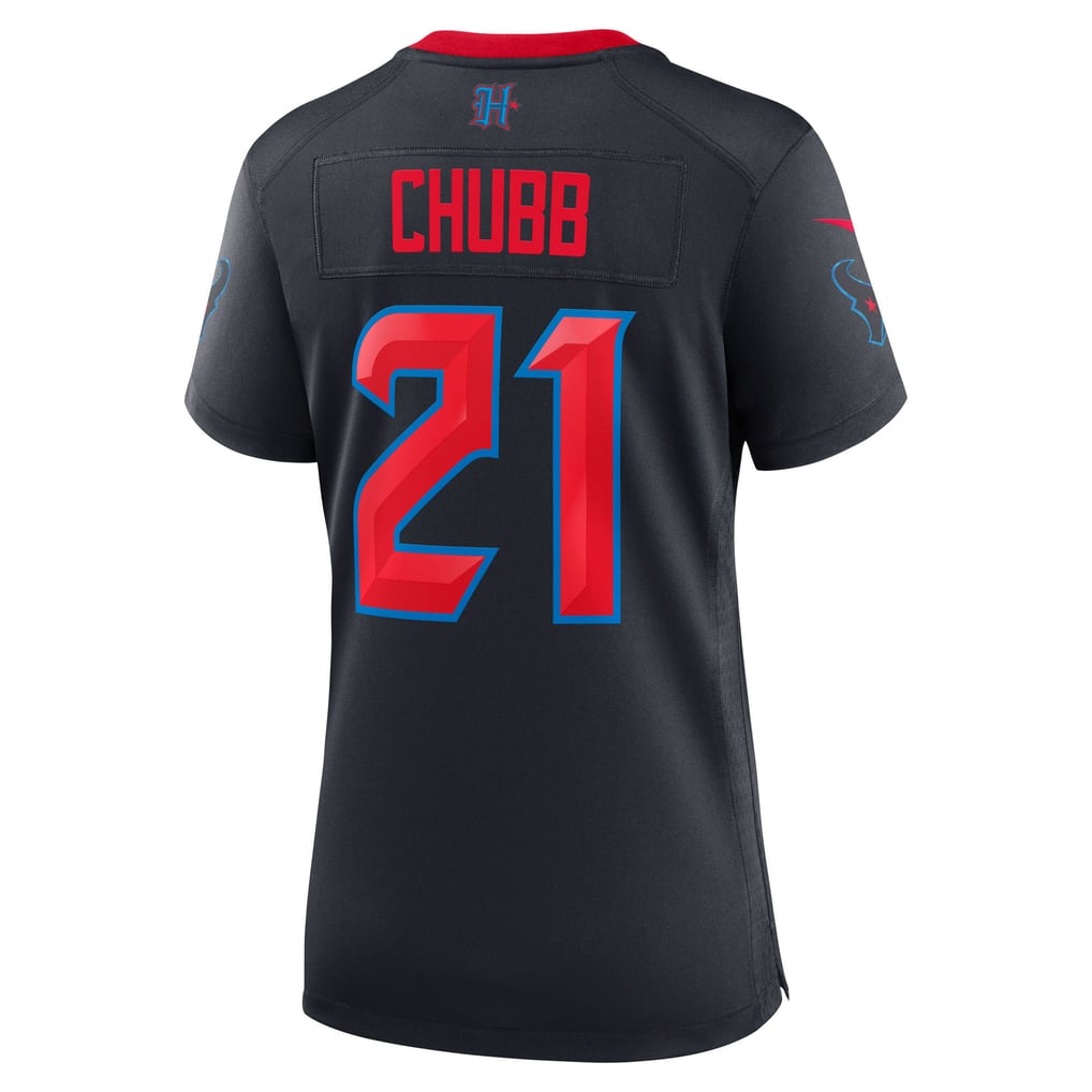 Women's Houston Texans Nick Chubb Nike Navy Game Jersey - Image 4