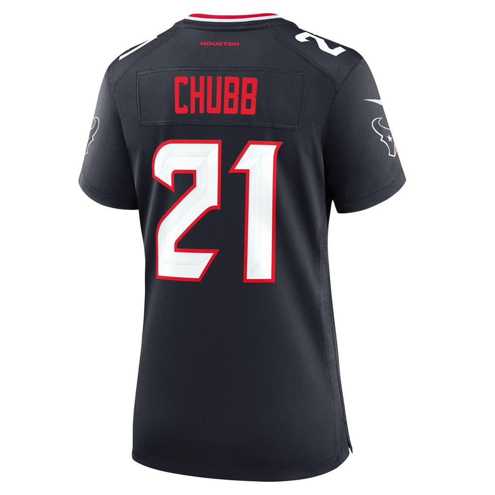 Women's Houston Texans Nick Chubb Nike  Navy Team Game Jersey - Image 4