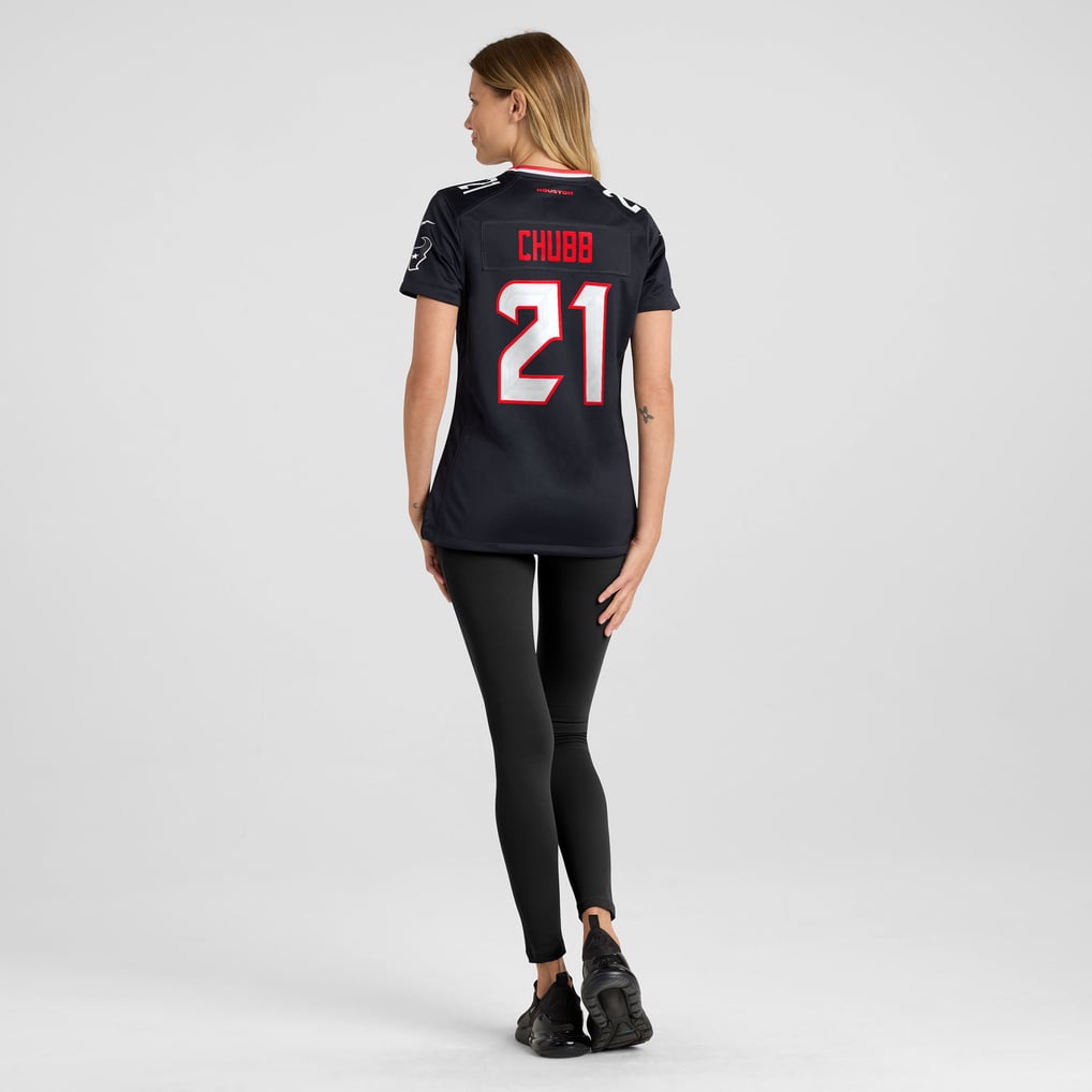 Women's Houston Texans Nick Chubb Nike  Navy Team Game Jersey - Image 6