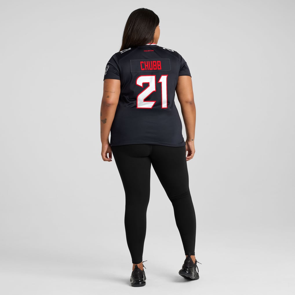 Women's Houston Texans Nick Chubb Nike  Navy Team Game Jersey - Image 8