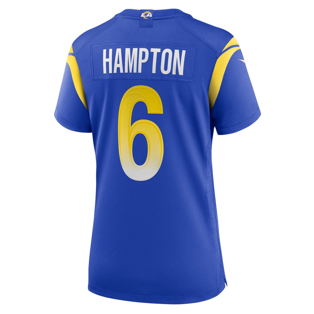 Women's Los Angeles Rams Nick Hampton Nike  Royal Team Game Jersey - Image 4