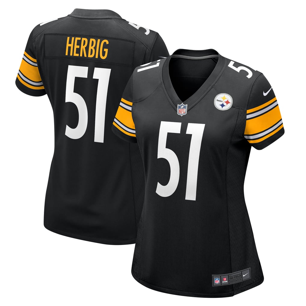Women's Pittsburgh Steelers Nick Herbig Nike  Black  Game Jersey - Image 1