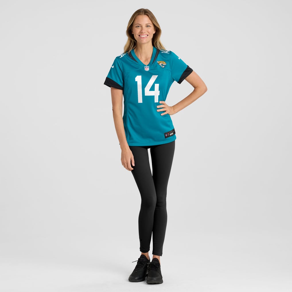 Women's Jacksonville Jaguars Nick Mullens Nike  Teal Team Game Jersey - Image 5