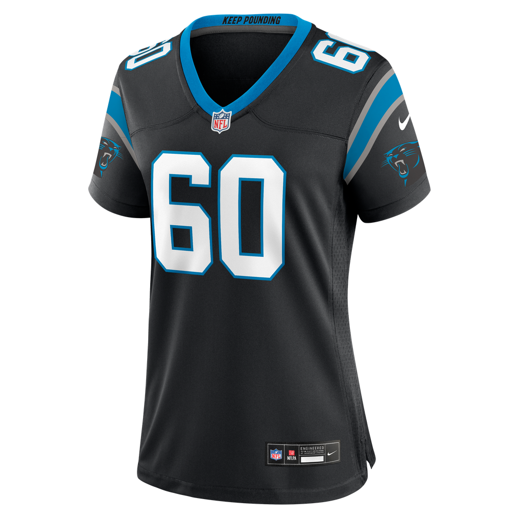 Women's Carolina Panthers Nick Samac Nike Black Team Game Jersey - Image 3