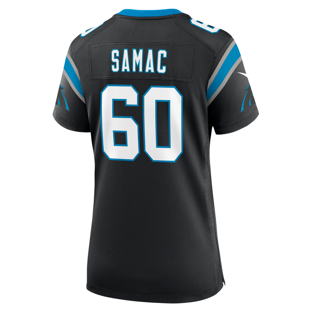 Women's Carolina Panthers Nick Samac Nike Black Team Game Jersey - Image 4