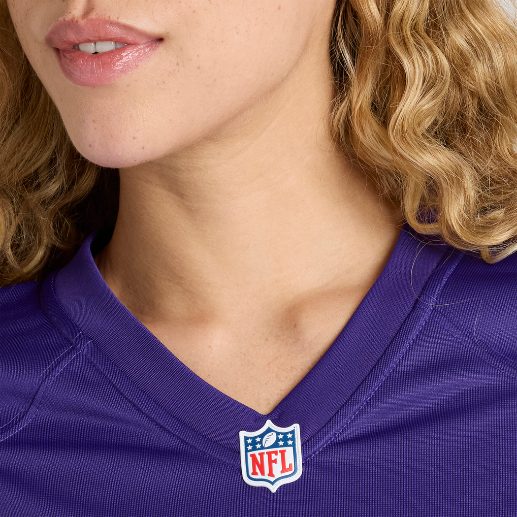 Women's Minnesota Vikings Nick Samac Nike Purple Team Game Jersey - Image 9