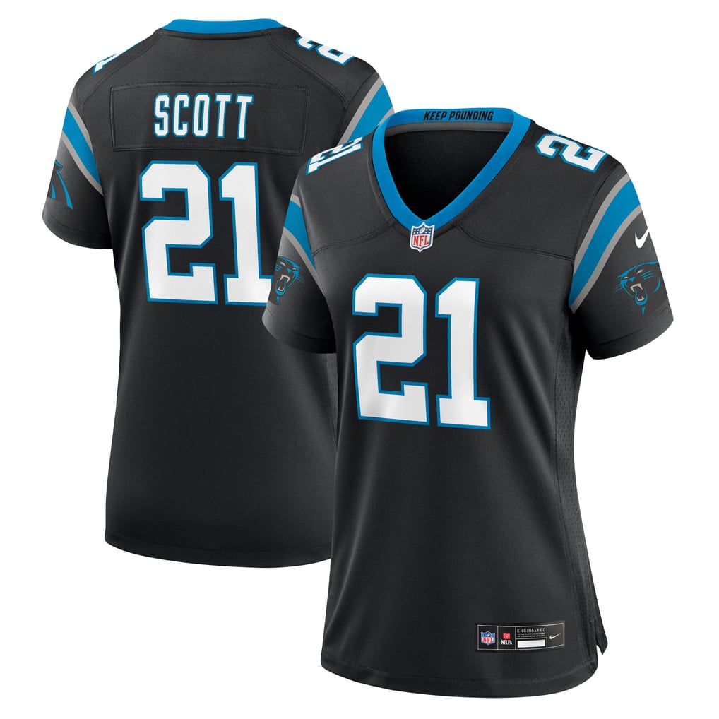 Women's Carolina Panthers Nick Scott Nike Black Game Jersey - Image 1