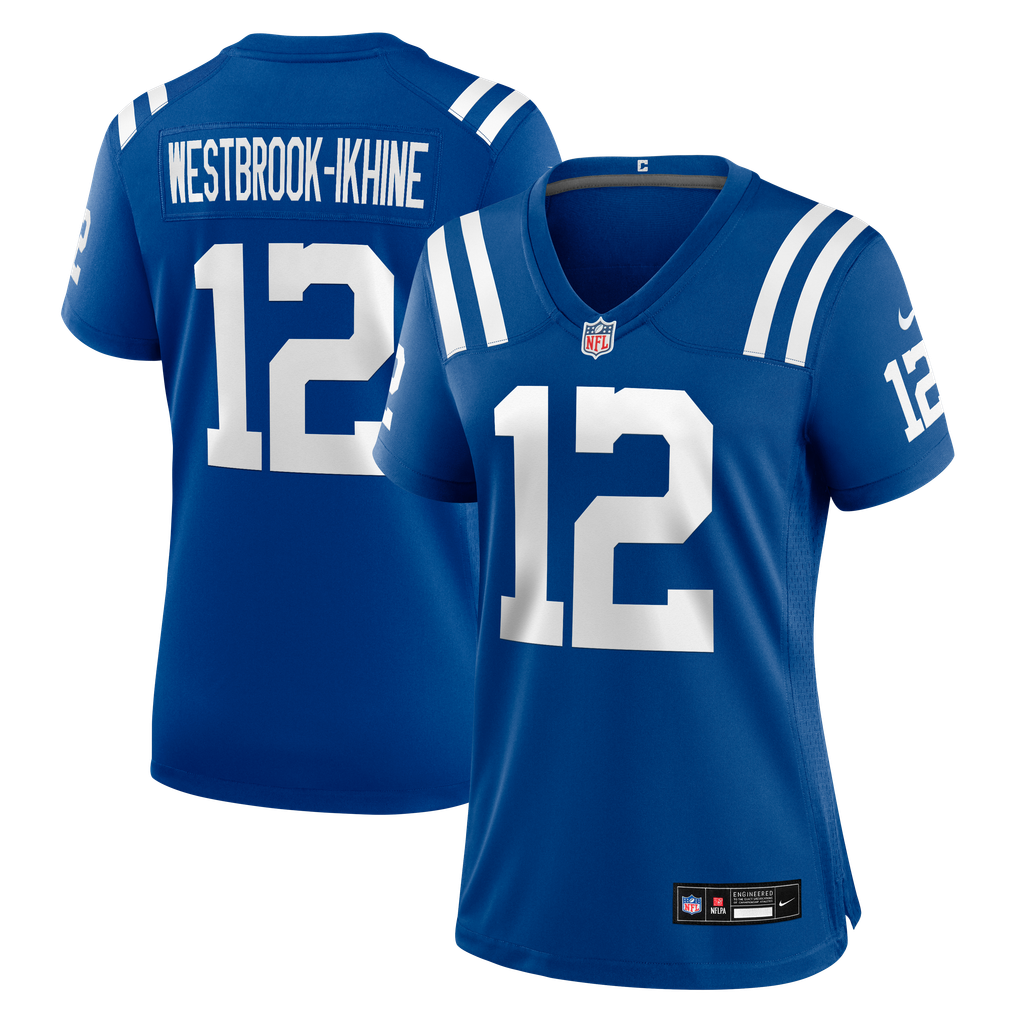 Women's Indianapolis Colts Nick Westbrook-Ikhine Nike Royal Team Game Jersey - Image 2
