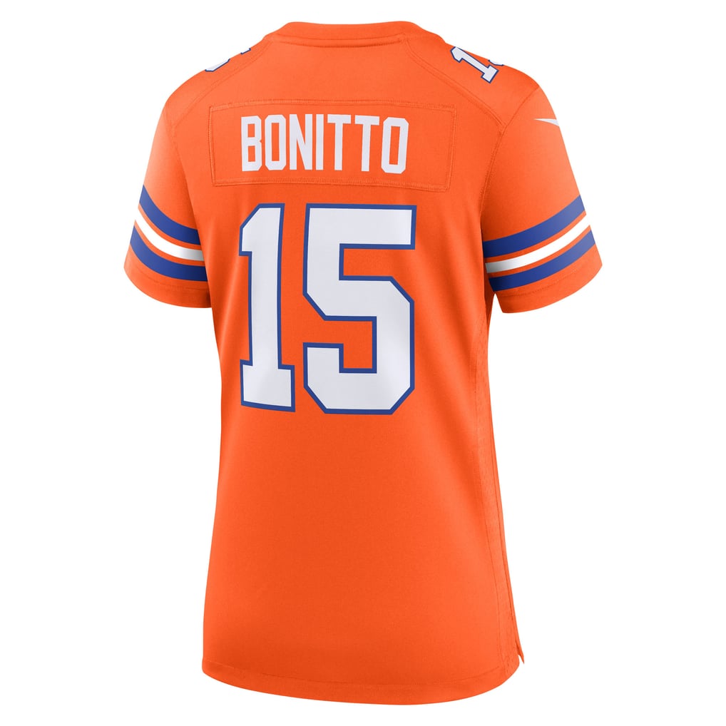Women's Denver Broncos Nik Bonitto Nike  Orange Alternate 2 Mile High Collection 1977 Throwback Game Jersey - Image 4