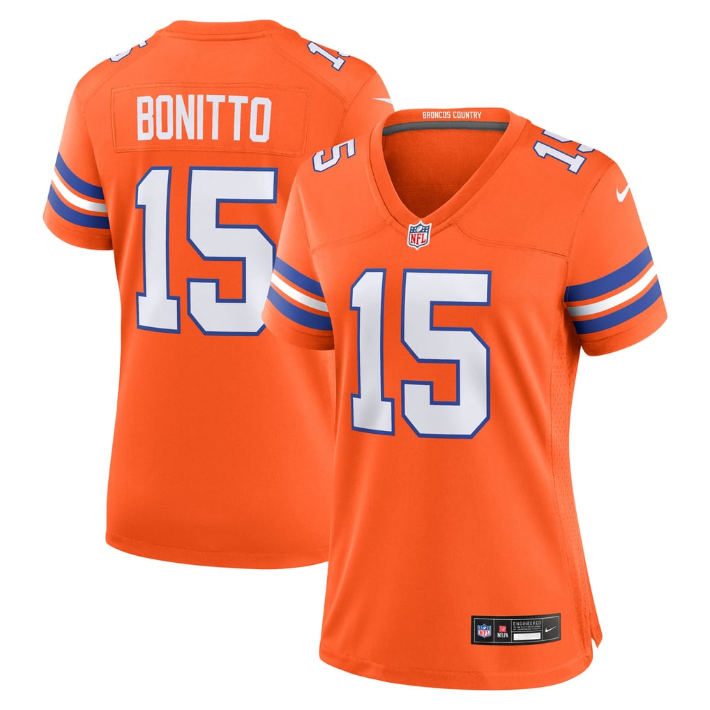 Women's Denver Broncos Nik Bonitto Nike  Orange Alternate 2 Mile High Collection 1977 Throwback Game Jersey - Image 1