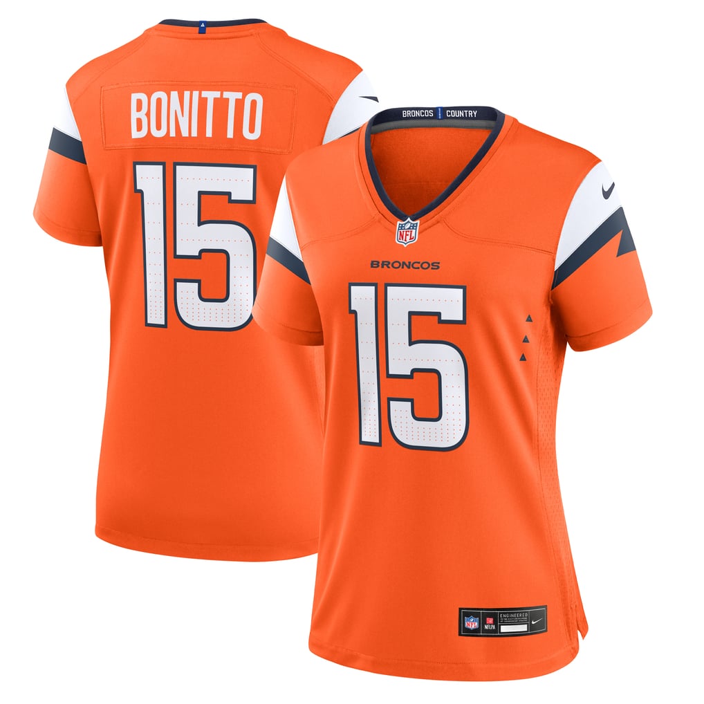 Women's Denver Broncos Nik Bonitto Nike  Orange Team Game Jersey - Image 2