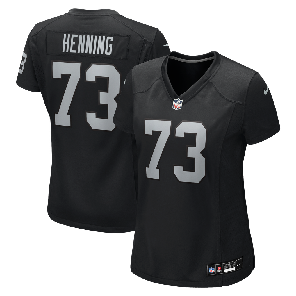 Women's Las Vegas Raiders Niklas Henning Nike Black Team Game Jersey - Image 1