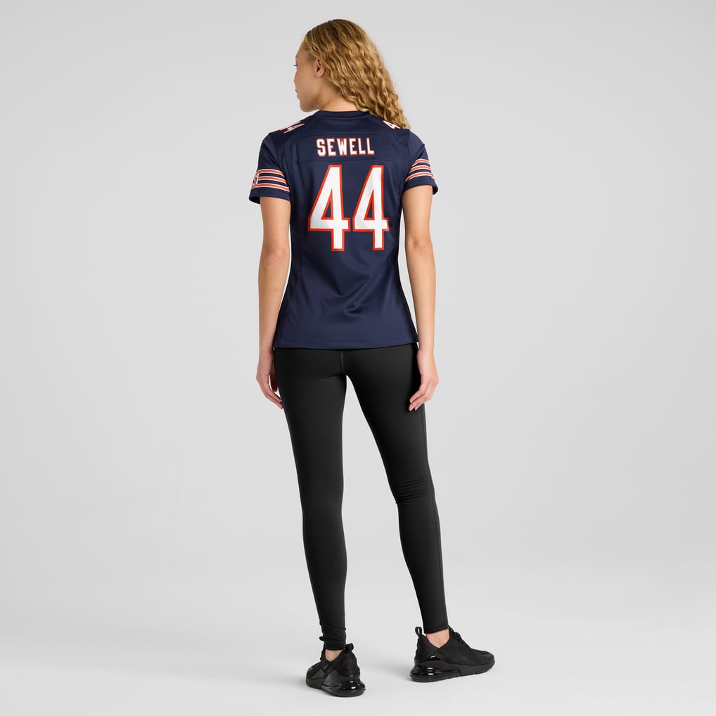 Women's Chicago Bears Noah Sewell Nike Navy Game Jersey - Image 6