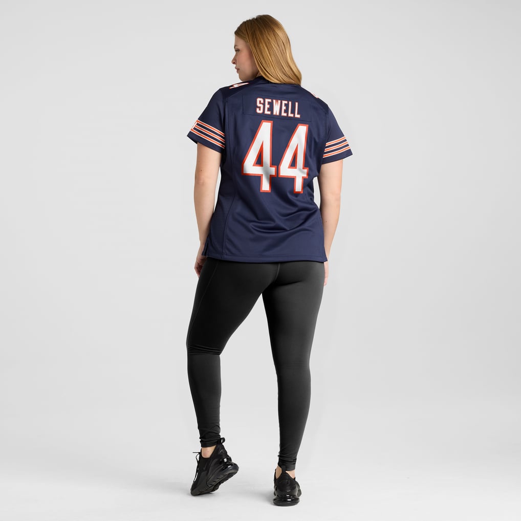 Women's Chicago Bears Noah Sewell Nike Navy Game Jersey - Image 8