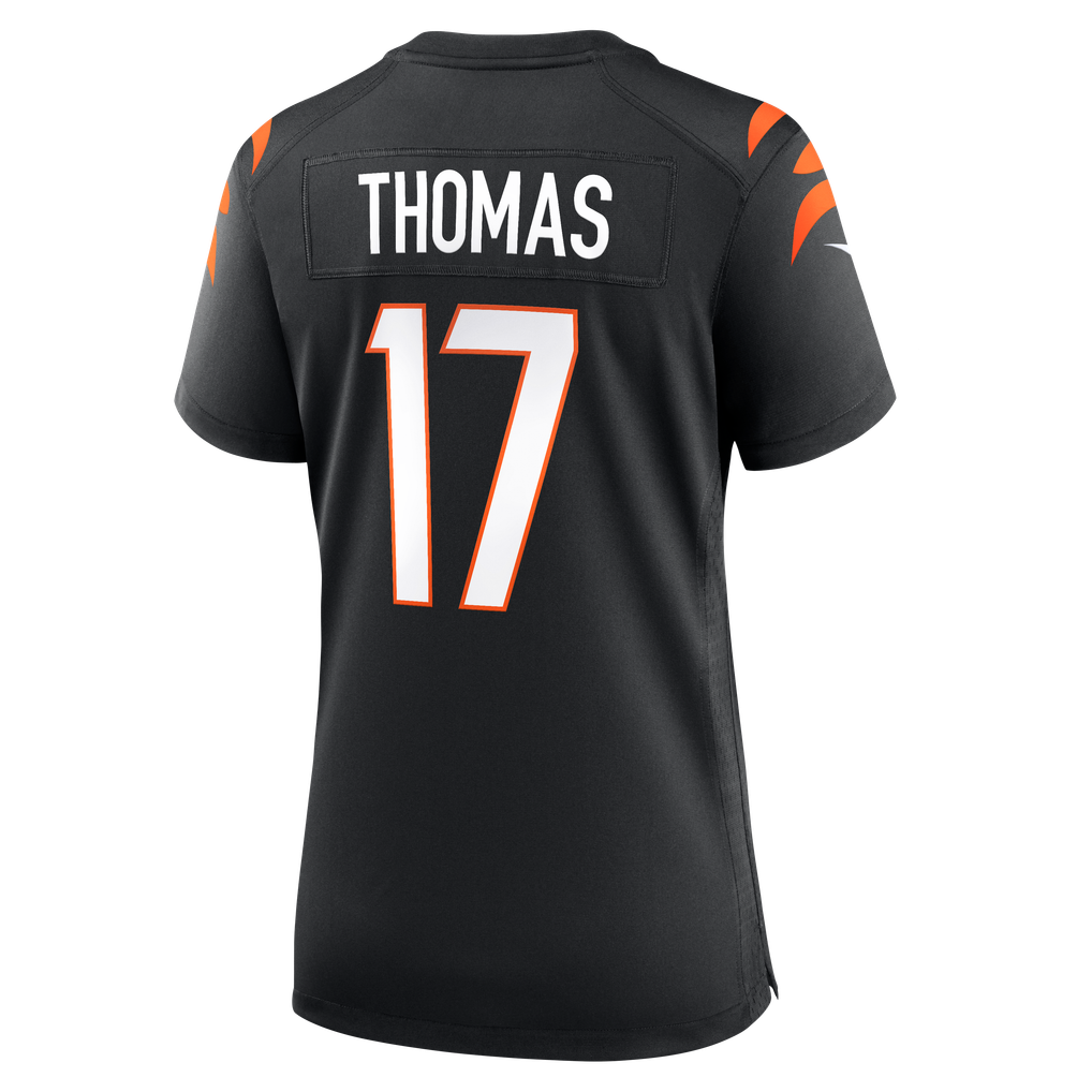 Women's Cincinnati Bengals Noah Thomas Nike Black Team Game Jersey - Image 8