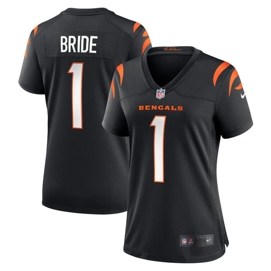 Women's Cincinnati Bengals Number 1 Bride Nike Black Game Jersey - Image 1