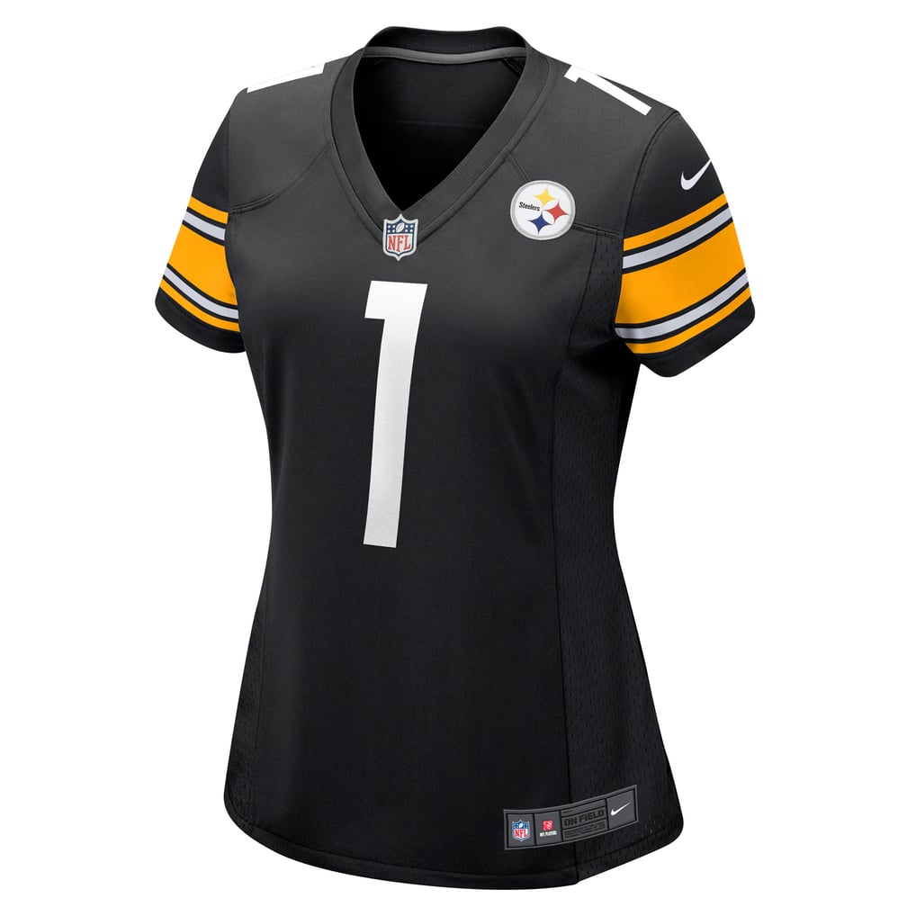 Women's Pittsburgh Steelers Number 1 Bride Nike Black Game Jersey - Image 3