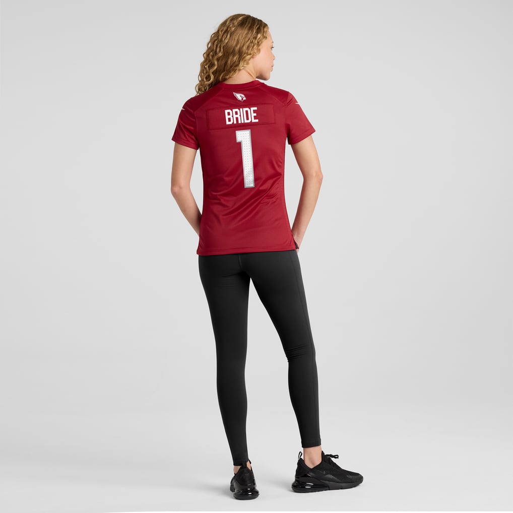 Women's Arizona Cardinals Number 1 Bride Nike Cardinal Game Jersey - Image 6