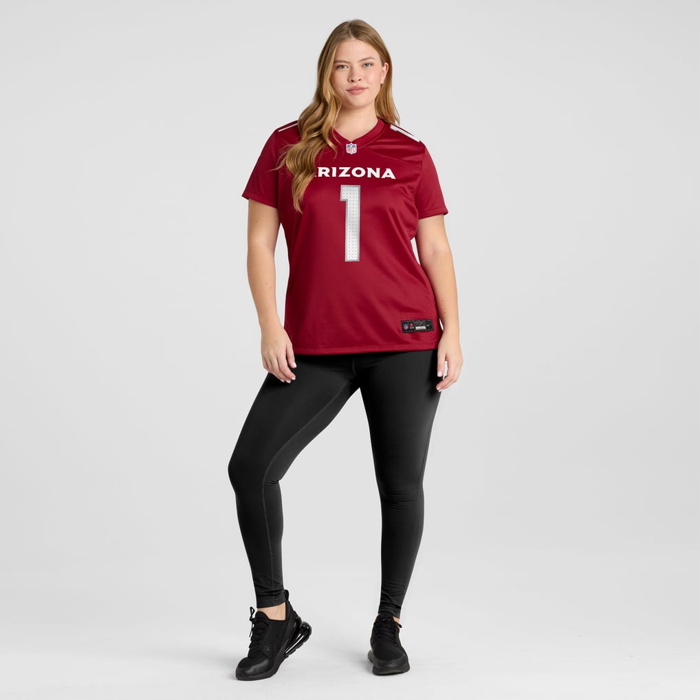 Women's Arizona Cardinals Number 1 Bride Nike Cardinal Game Jersey - Image 7