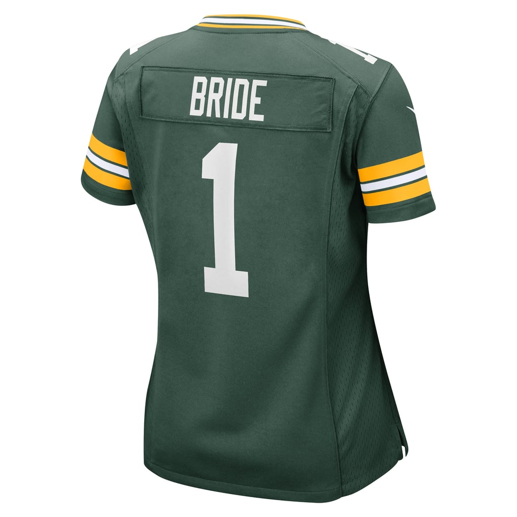 Women's Green Bay Packers Number 1 Bride Nike Green Game Jersey - Image 4
