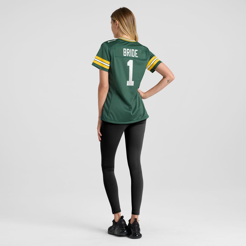Women's Green Bay Packers Number 1 Bride Nike Green Game Jersey - Image 6
