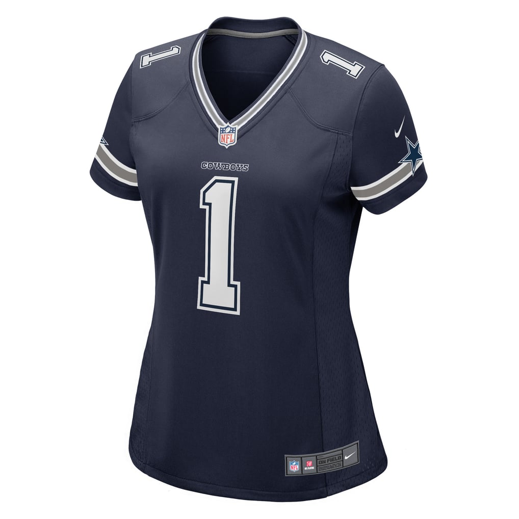 Women's Dallas Cowboys Number 1 Bride Nike Navy Game Jersey - Image 3