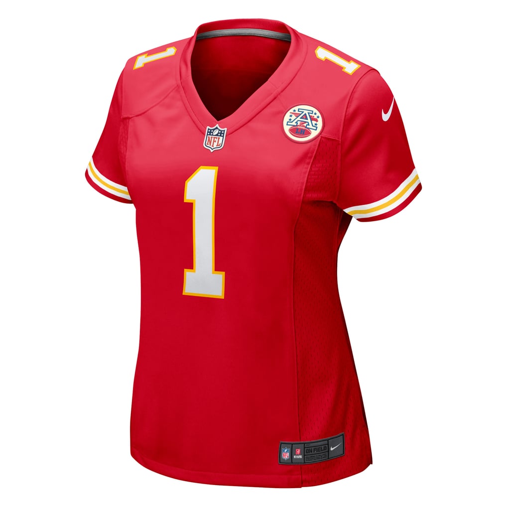 Women's Kansas City Chiefs Number 1 Bride Nike Red Game Jersey - Image 3
