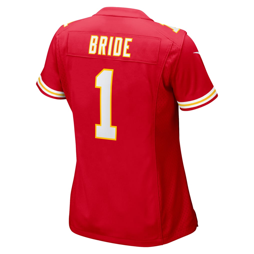 Women's Kansas City Chiefs Number 1 Bride Nike Red Game Jersey - Image 4