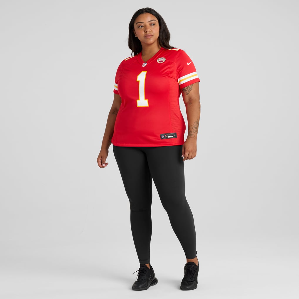 Women's Kansas City Chiefs Number 1 Bride Nike Red Game Jersey - Image 7