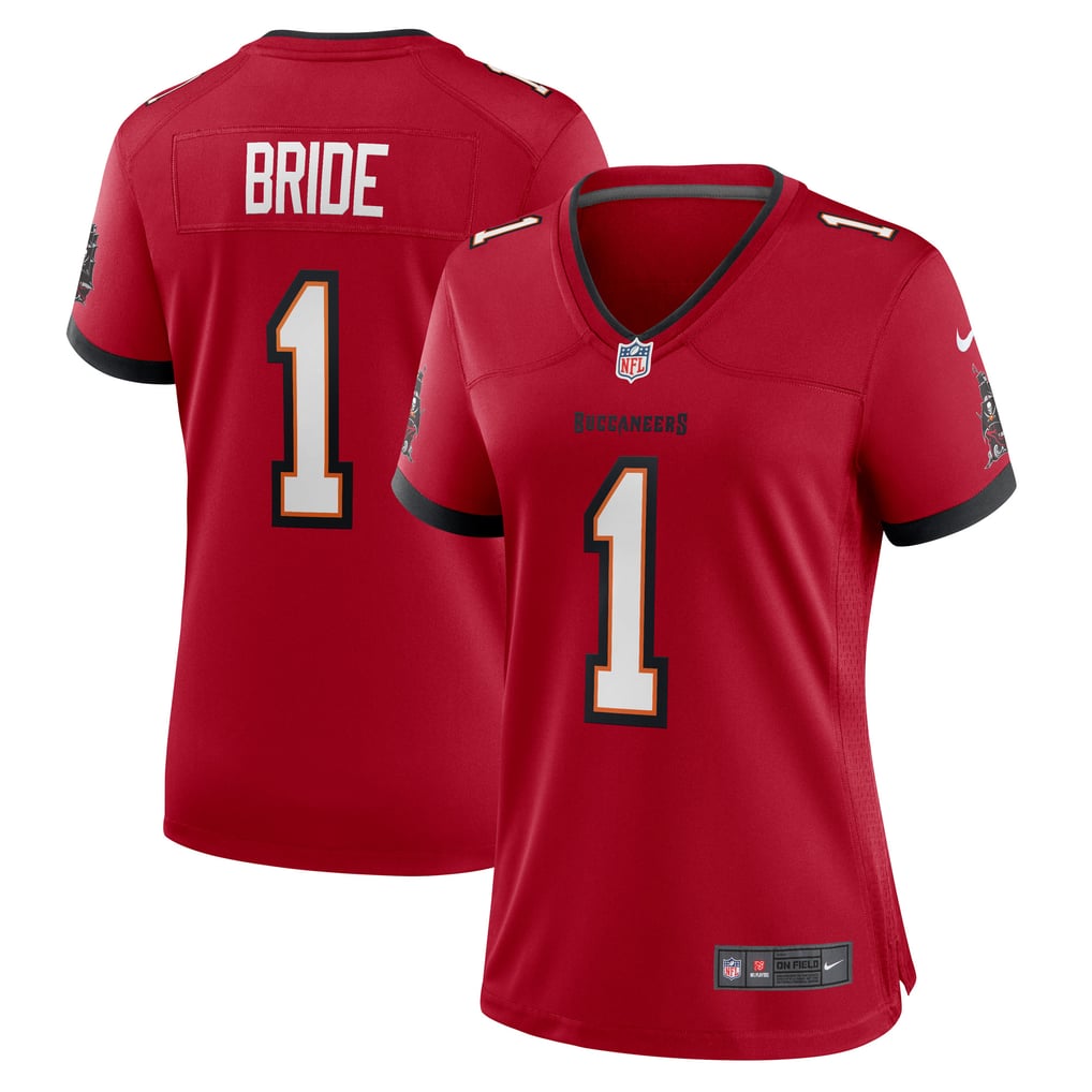 Women's Tampa Bay Buccaneers Number 1 Bride Nike Red Game Jersey - Image 2