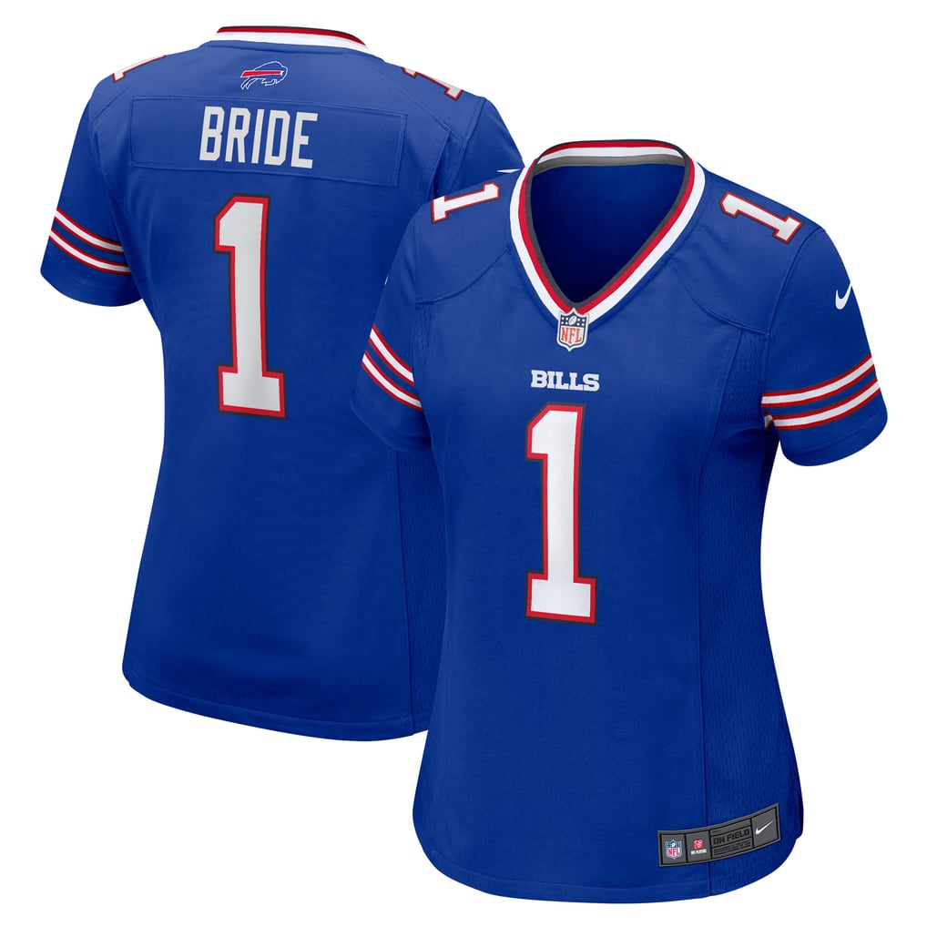 Women's Buffalo Bills Number 1 Bride Nike Royal Game Jersey - Image 2