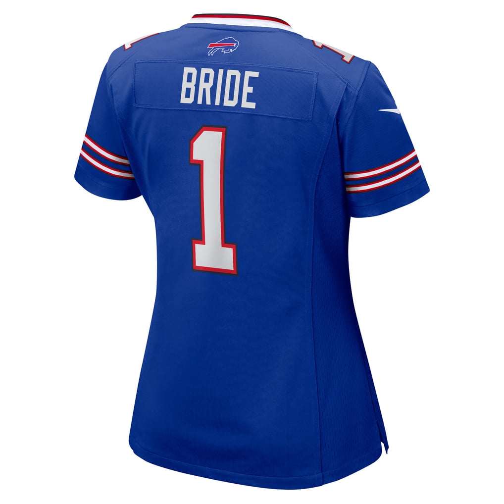 Women's Buffalo Bills Number 1 Bride Nike Royal Game Jersey - Image 4