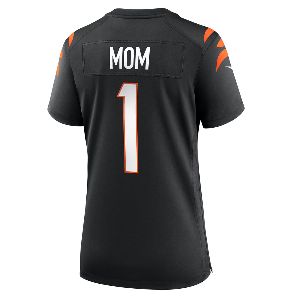 Women's Cincinnati Bengals Number 1 Mom Nike Black Game Jersey - Image 4