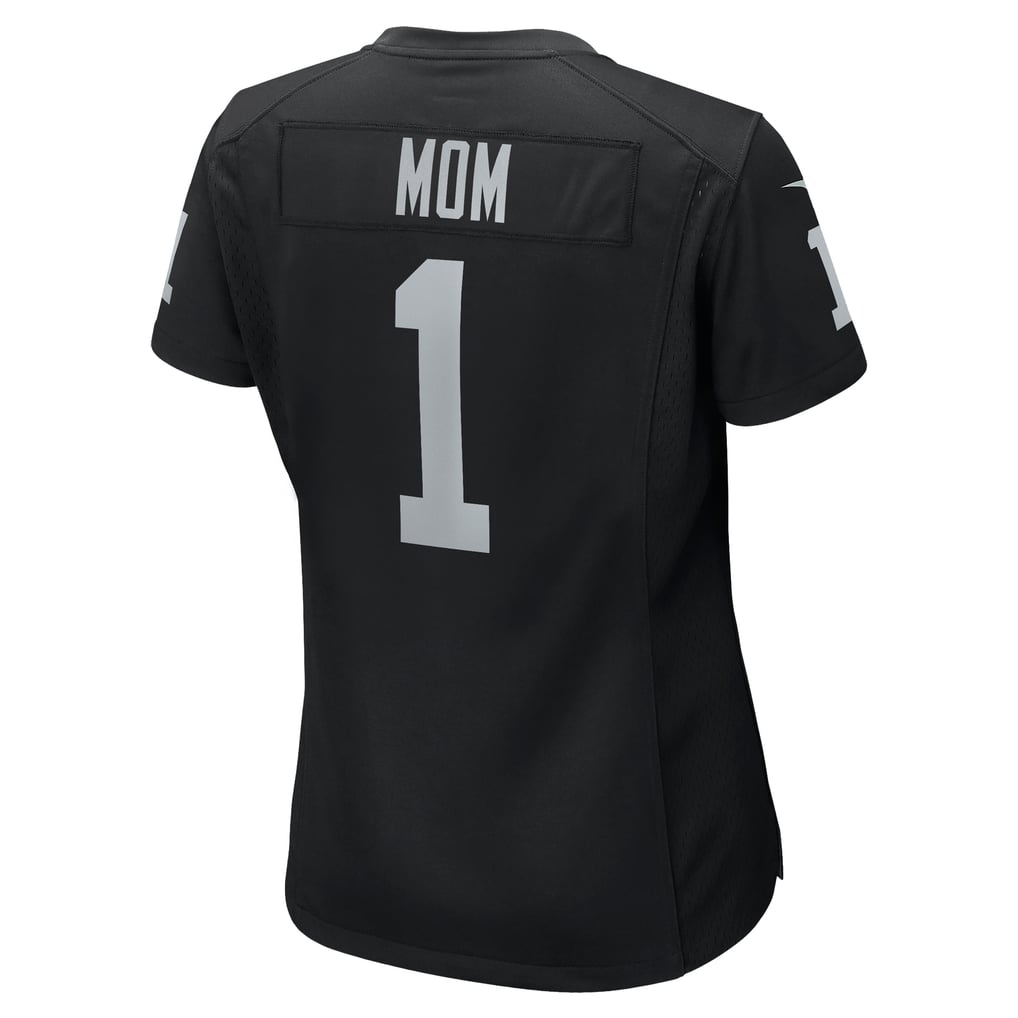 Women's Las Vegas Raiders Number 1 Mom Nike Black Game Jersey - Image 4