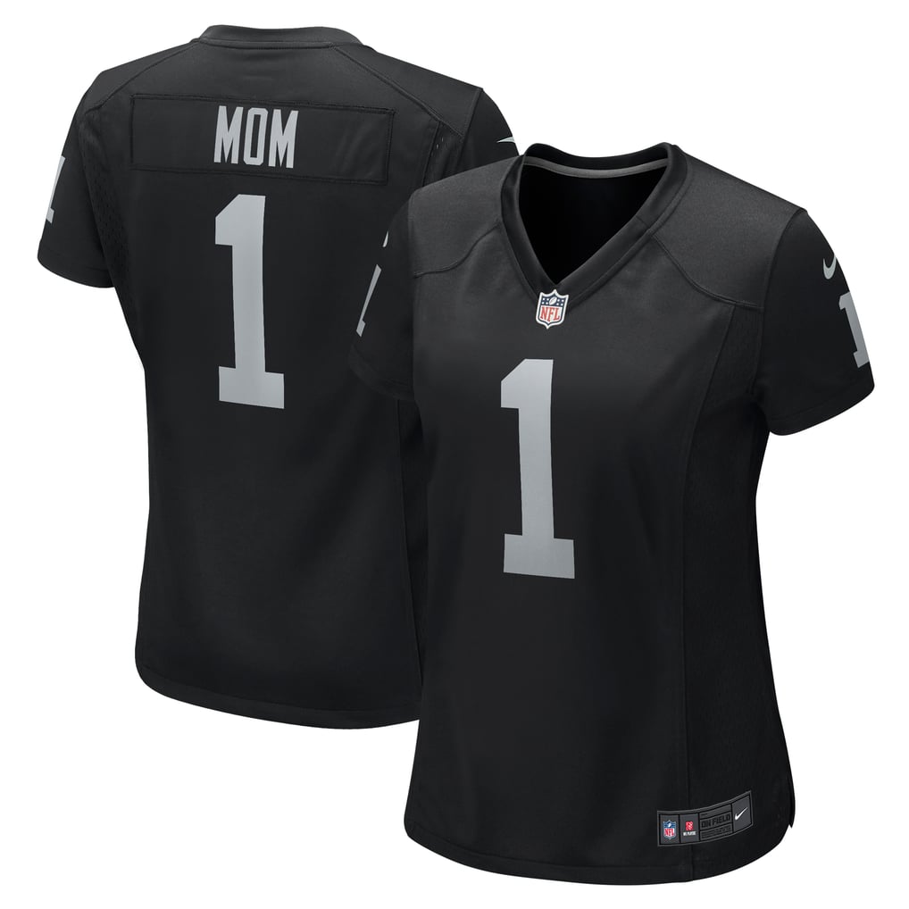 Women's Las Vegas Raiders Number 1 Mom Nike Black Game Jersey - Image 1